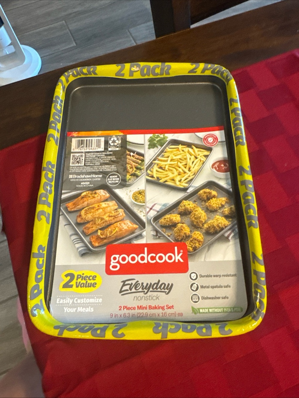 Goodcook Everyday Nonstick 2-Piece Mini Baking Set - Gray
